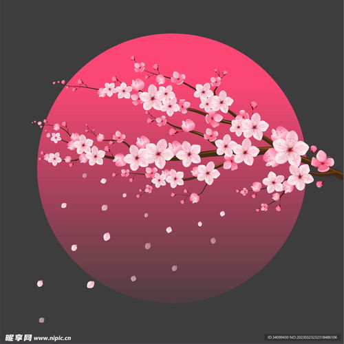 樱花素材设计图