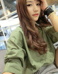 2013新款港味宽松军绿色衬衫服装