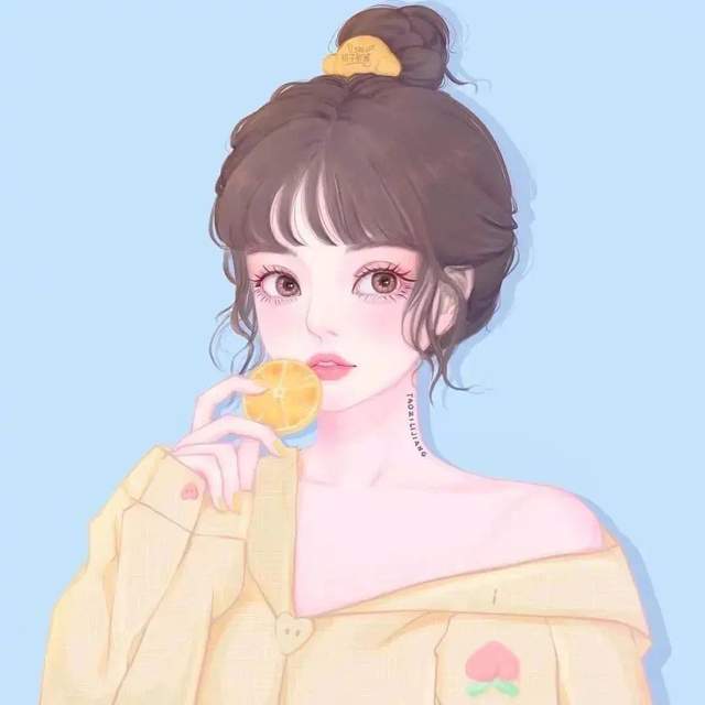 超美超可爱的手绘女生闺蜜头像