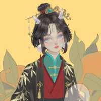 唯美手绘古风女孩头像