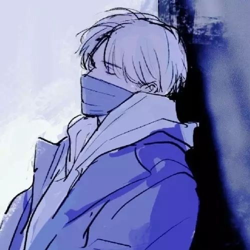 口罩动漫男生头像