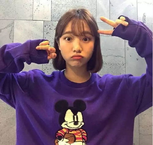 短发女生头像