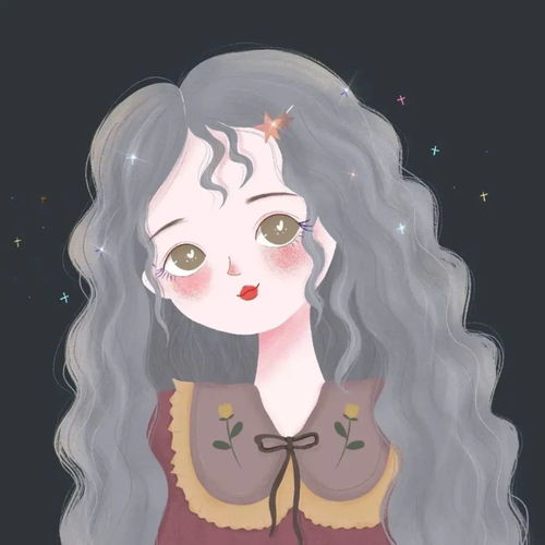 2022年单人头像清新女生插画头像