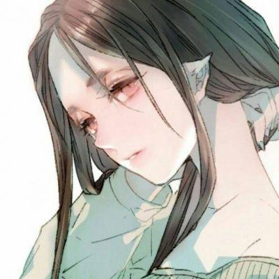 卡通动漫女生小清新头像2019喜欢和你一样甚至融为一体