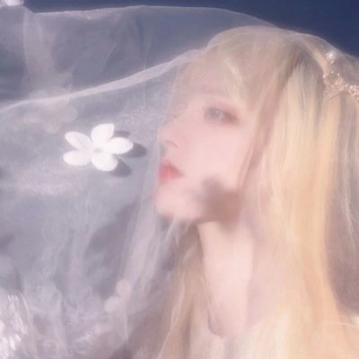池乔婚纱女头纱白色超好看头像