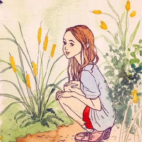 个性插画女生头像