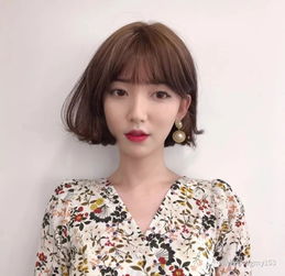 自带女主光环的仙女烫短发甜甜的感觉被撩到了...
