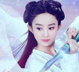 古装剧女星中杨幂赵丽颖杨紫古力娜扎刘涛,手中握剑的造型