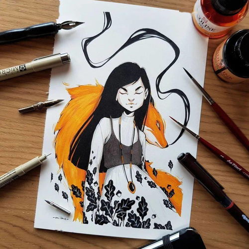 暗黑风女生插画有喜欢这个味道的吗