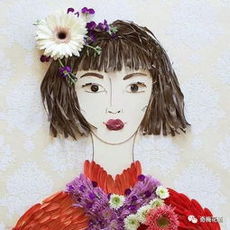 小女孩鲜花头像图片小女孩