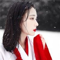头像真人古风红衣女生微信头像图片大全