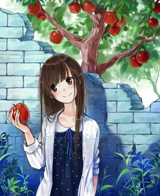 appletreep站二次元插画少女头像手堆糖,美好生活研究所