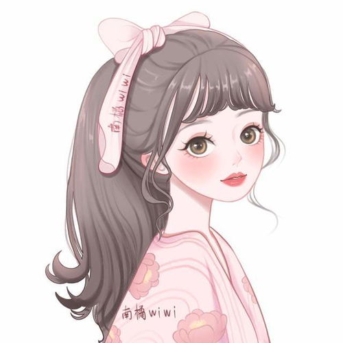 巨好看的手绘女生头像闺蜜头像