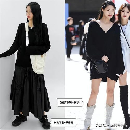 韩国女生真不愧是穿衣高手,就最普通的全黑穿搭,都穿得时髦