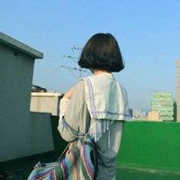 短发文艺女生头像背影微信头像图片大全