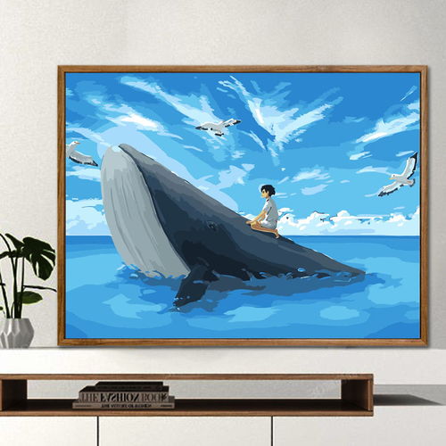 diy数字油画定制卧室花宴少女大幅填色画手绘油彩画北欧ins装饰画