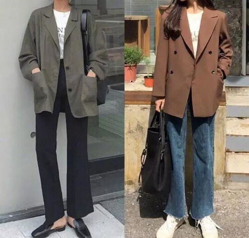 初春穿什么简单舒适的西服女孩上线,穿出经典时尚