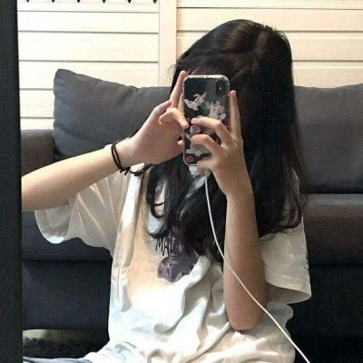 ins侧脸唯美女生头像