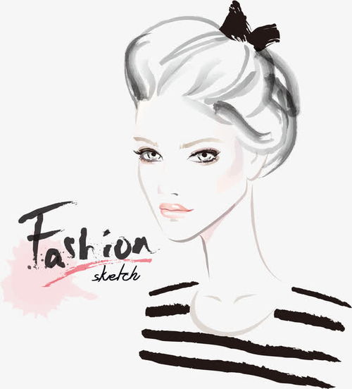 手绘线描线条时尚服饰走女孩设计图片免费下载页面网页平面电商创意素材png素材png素材自用