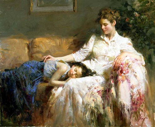 美女油画,惊艳太美了