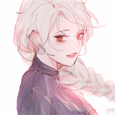 女生头像带花唯美漫画二次元