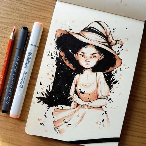 暗黑风女生插画有喜欢这个味道的吗
