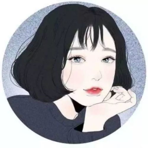 短发戴眼镜女生微信头像渔夫帽