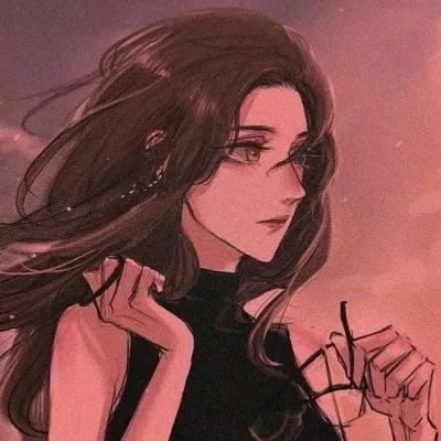 黑化女生高冷伤感头像刘海风