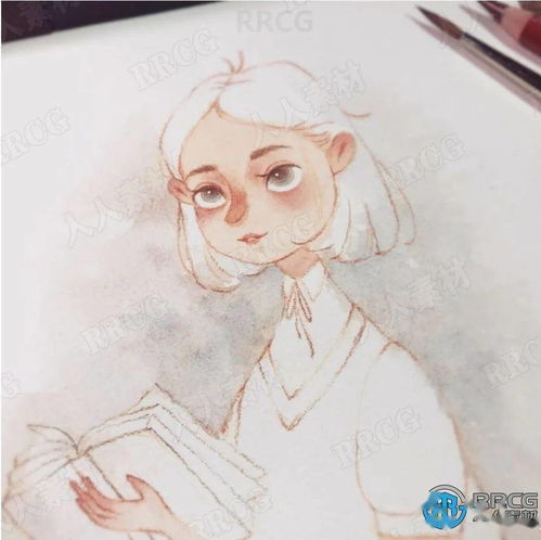 小清新精致知性美女人物头像手绘原画插画集