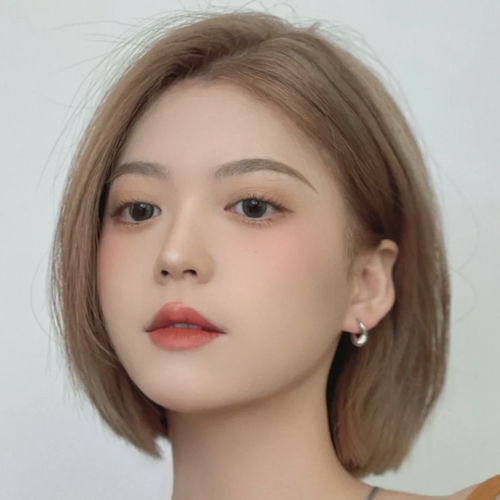 短发美女头像