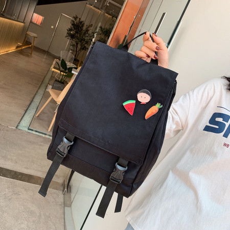 港风双肩包潮牌女ins百搭书包女韩版高中原宿ulzzang大学生上课包