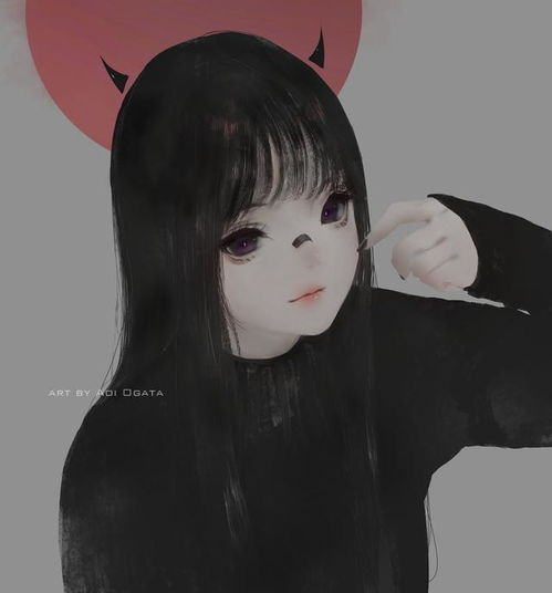 甜美又性感的独特魅力一组小恶魔系二次元女生头像太好看了