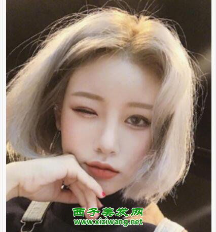 女生帅气韩式中分短发发型图片示范韩式短发如何扎帅气