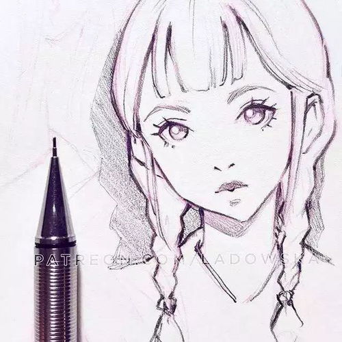 淑女卡通头像小清新手绘
