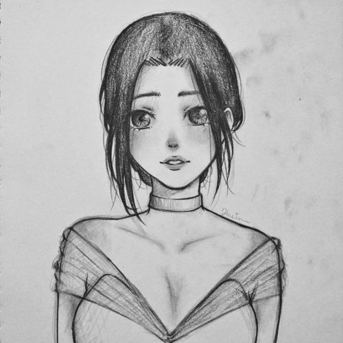 日常摸鱼临摹素材素描动漫人物小头像