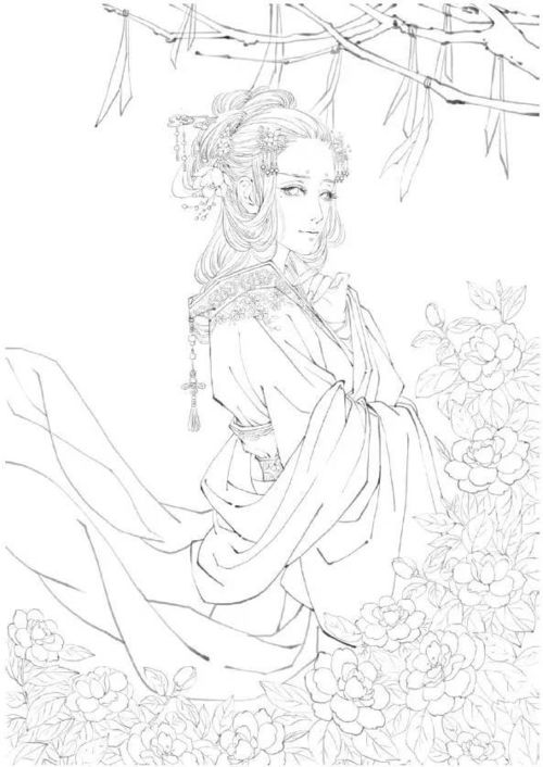 古风手绘插画技法入门插画教程一