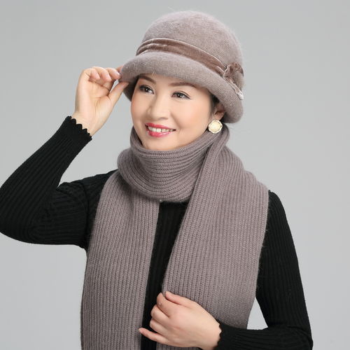 0天气最适合帽子围巾,全面保暖特洋气,妈妈戴也特漂亮