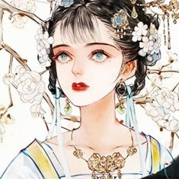 超仙气女生动漫头像拿扇子红衣古装仙气美女头像,古风头像图片