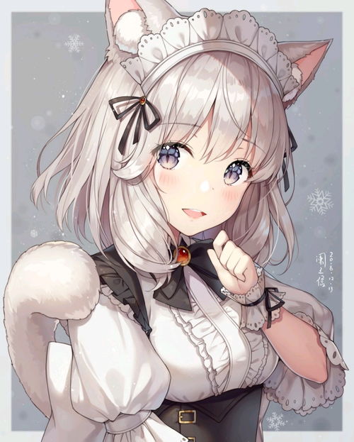 猫女孩二次元头像兽耳