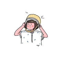 手绘插画女生头像彩绘气质好看插画女生头像