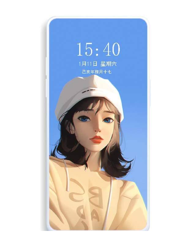 仙气女生插画壁纸,是光让少女惊艳了岁月
