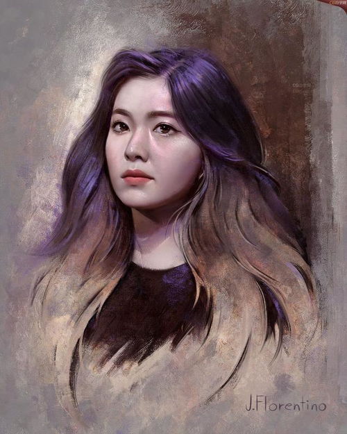菲律宾插画师作品中宛如古典油画般的性感美女