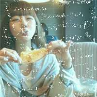 带公式的在吃东西的女头像微信头像图片大全