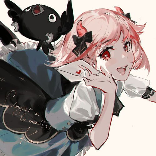 风格浓郁的二次元美少女同人插画,人物就像水晶拼合似的美
