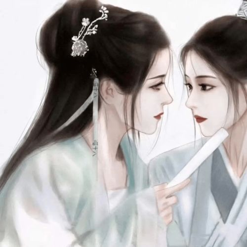 绘画作品超惊艳的一拨古风闺蜜头像