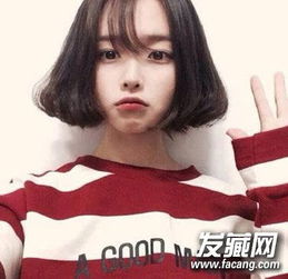 韩风的短发发型首先换款薄刘海短发