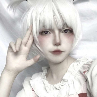 真人cos风闺蜜头像高清cosplay美女图片