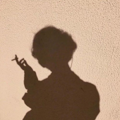 影子头像女动漫女生