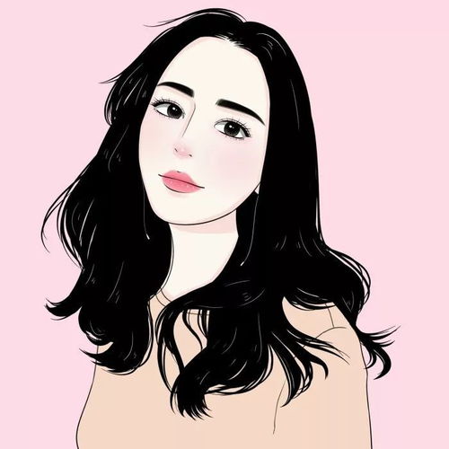 手绘女头像