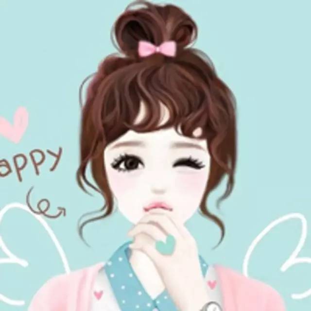 手绘头像女可爱闺蜜